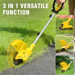 Cordless Weed Eater Electric Brush Cutter Lawn Edger Grass String Trimmer 4.0Ah