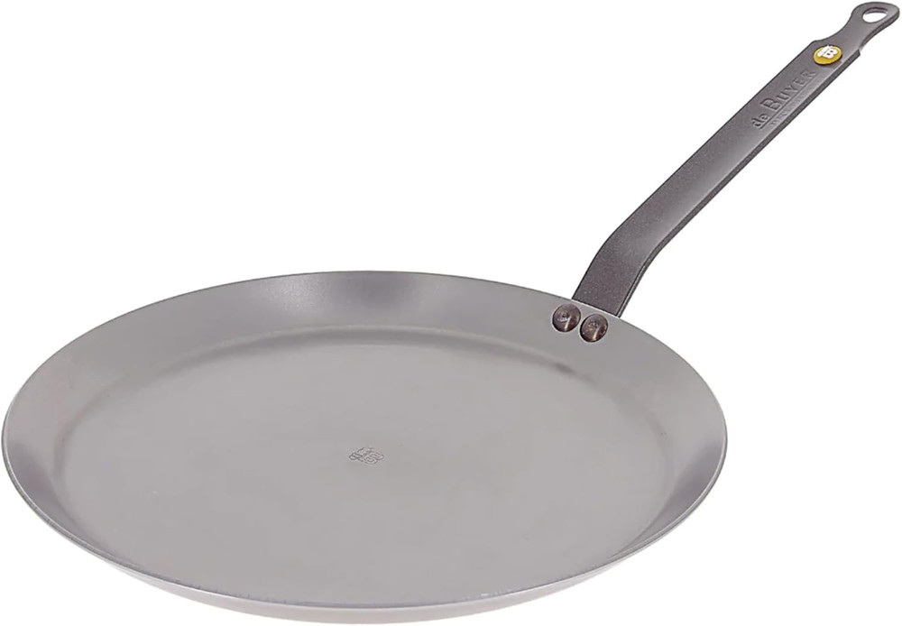 MINERAL B Carbon Steel Crepe & Tortilla Pan – 12″ Made in France