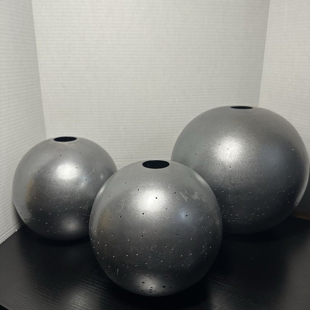 Roost Constellation Globe Light Shades Cast Iron Silver Modern Pendant Boho