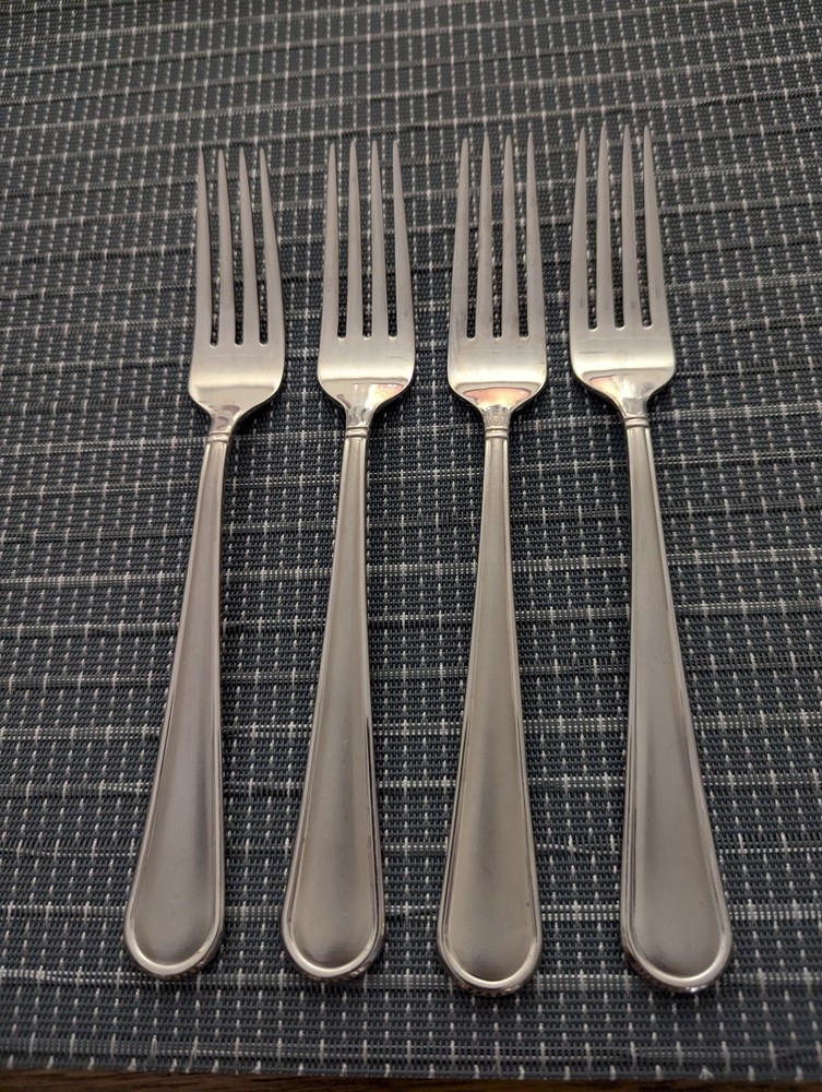 Mikasa VIRTUOSO FROST Vietnam 18/10 Stainless Flatware Lot Of 4 Dinner Forks