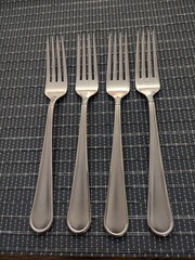 Mikasa VIRTUOSO FROST Vietnam 18/10 Stainless Flatware Lot Of 4 Dinner Forks