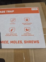 HOMESTEAD No Kill Live Trap – 10″x3″x3″ Cage – Small Animal