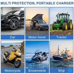 30W Solar Panel 12V Trickle Charger Battery Charger Kit Maintainer Boat Car RV