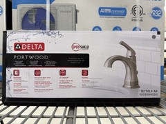Delta Portwood Single Hole Single-Handle Bathroom Faucet Brushed Nickel