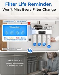[Dual Flow] Waterdrop WD-T4-A Alkaline pH+ Reverse Osmosis Water Filter,10-Stage