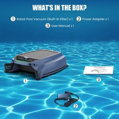 AIRROBO SP200 Solar Power Robotic Pool Skimmer Automatic Pool Surface Cleaner