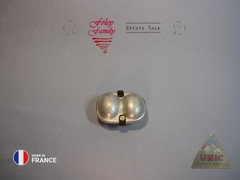 Vintage Egg Carrier Holder Aluminum Metal Storage Box Camping France Lightweight