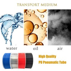 Pneumatic Tubing PU Polyurethane Air Hose 6mm OD x 4mm ID Clear 10M