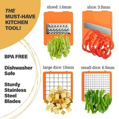 Nutrislicer XL All in 1 Mandoline Slicer and Vegetable Chopper with Container