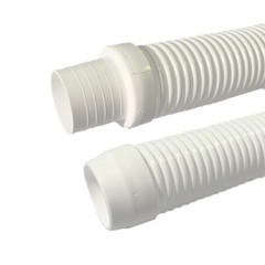 Puri Tech Pool Cleaner Vac Hose Kreepy Krauly Barracuda 1.5in x 4ft White 9 pk