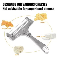 Cooking Hard Cheese Slicer Adjustable Stainless Steel Wire Cutter Kitchen Tool