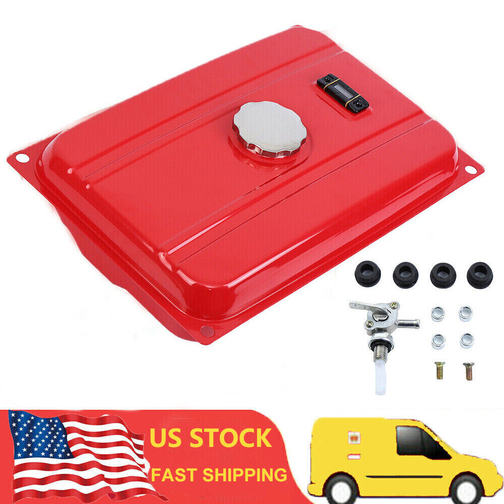 7 Gallon Iron Fuel Gas Tank Petcock Filter Gauge Cap fit for Generator EC6500