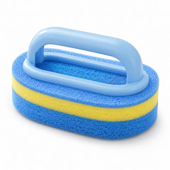 Handled Sponge Scrubber Cleaning Brush Kitchen Dish Pot Pan Bathroom Tub Multi-P