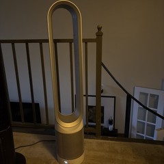 Dyson AM11 Pure Cool Tower Purifier Fan with Remote – White/Silver