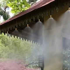 Outdoor Misting Cooling System Kit – Adjustable Brass Nozzles for Garden & Patio