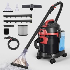 Vacmaster 6 Gallon 5.5HP Wet Dry Car Vacuum Cleaner Upholstery Shampoo 4-IN-1
