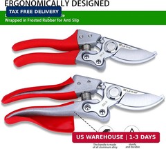 Kynup 8.6″ Professional Pruning Shears for Gardening, SK5 Stainless Steel Garden
