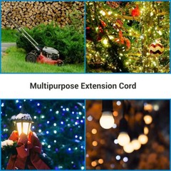 10/25/50/100 FT Heavy Duty Extension Power Cord Electrical Cable Indoor Outdoor