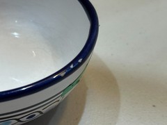 Le Souk Tunisia Handpainted Blue & White Ceramic Bowls – Set of 4 – Imperfect