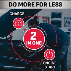 Electric Wheeled Manual 10A Car Battery Charger and 250A Engine Starter