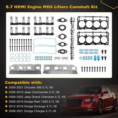 MDS 5.7L Hemi Camshaft Lifter Kit With Headgasket Set, Compatible with 2009-2021