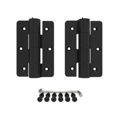 3.125 In. X 4.875 In. Aluminum Black Standard Butterfly Hinge (2-Pack) BOERBOEL