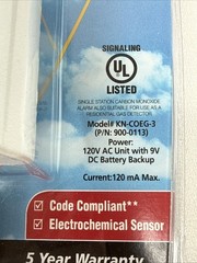 Kidde KN-COEG-3 Gas & Carbon Monoxide Alarm Detector with Battery ,New & Sealed