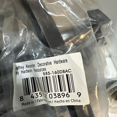 8 NEW Jeffrey Alexander 585-160DBAC 160 mm C-C Square Delmar Cabinet Pulls