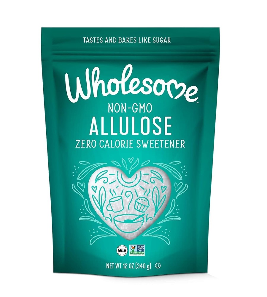 Wholesome Non-GMO Allulose Sweetener, Zero Calorie Sugar Substitute, 12 oz