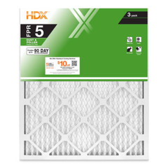 16 x 20 x 1 Standard Pleated Air Filter FPR 5, 3-Pack, Air Filters Replacement