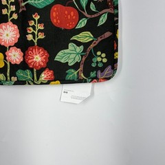 IKEA VILDPERSILJA Cushion Cover Black Multicolor Botanical Floral Print 20×20