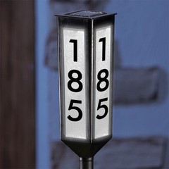 NEW! Solar Powered Address Stake – Wireless LED Light House Number -Customizable