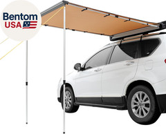 Vehicle Awning 4.6’X6.6′ Roof Rack Pull-Out Sun Shade UV50+ Pu3000Mm, Retractabl