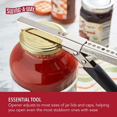 Swing-A-Way Comfort Grip Jar Opener – Black