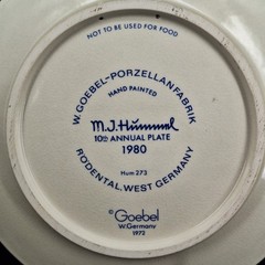 Lot of 3 Years 1979/80/81 Goebel MC Hummel West Germany Annual Plates Vintage