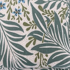William Morris Shower Curtain Fabric Larkspur Mineral Floral Leaves Botanical