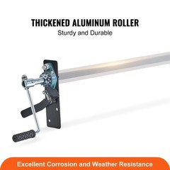 Dump Truck Trailer Hand Crank Manual Pull Tarp Roller Kit 64″ to 104″ Wide
