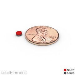 1/8 x 1/16 Inch Tiny Neodymium Rare Earth Disc Magnets N48 (250 Pack)