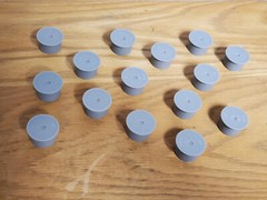 Pool Fence Hole Caps :: GRAY Color :: UV Rated
