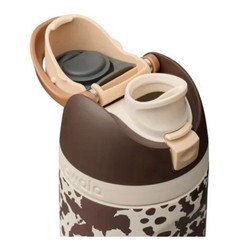 Owala “Cowgirl Core” 24 Oz FreeSip Bottle Special Edition Animal Print Cow Brown