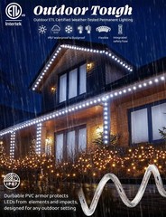 10/25/50/100/150FT Cool White Thick LED Rope Lighting Accent Indoor Outdoor