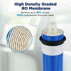 100 GPD RO Membrane Reverse Osmosis System Water Filter Housing+Fittings+Wrench