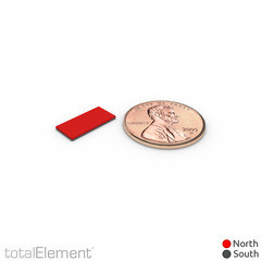 1/2 x 1/4 x 1/32 Inch Thin Neodymium Rare Earth Block Magnets N52 (100 Pack)