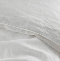 The Company store Premium Breathable Washed Linen Solid Fitted Bed Sheet