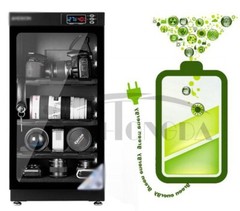 50L Full Automatic Digital Camera Dehumidify Storage Cabinet Box 4Tiers 110V
