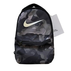 NEW Nike Camo Insulated Lunch Bag Black & Gray 6 Liter Easy Clean Zip 9A2747 K11
