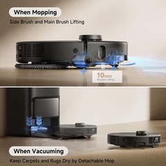 Robot Vacuum Mop 19000Pa Suction Auto Empty Refill MOVA P50 Pro Ultra Brush Self
