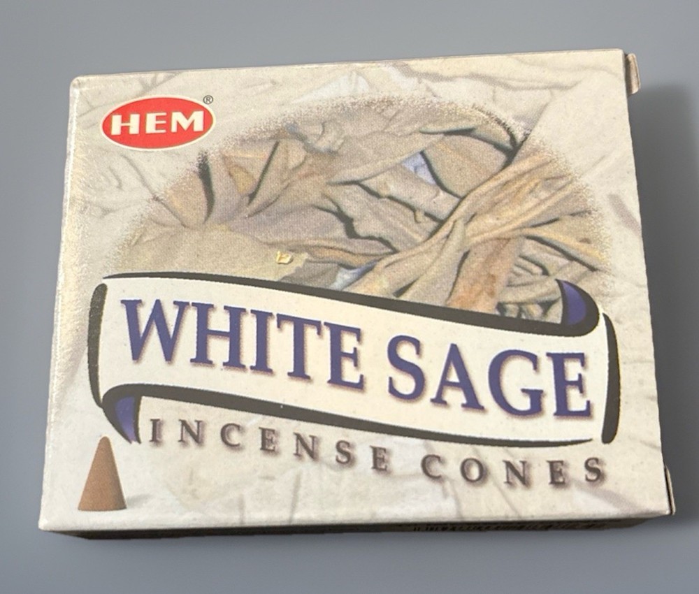 Hem White Sage Incense Cones – 4 Packs Of 10