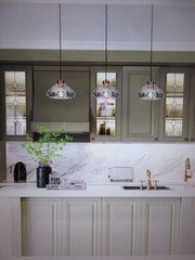 LNC Anila Modern 9.8 in. 1-Light Black and Plated Brass Pendant with Shade