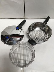 Fissler Pressure Skillet-Set of 4 Pcs. (10.2-in, 4.2 Quart) silver